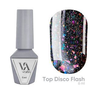 Топ для гель-лаку світловідбивний без липкого шару Valeri Disco&nbsp;Flash Top, 6 мл NVTDF6 фото