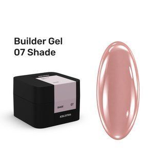 Гель камуфлюючий для нарощування нігтів, BIBLIOTEKA Builder Gel, №07 Shade, рожево-бежевий, 30 мл 00-00004553 фото