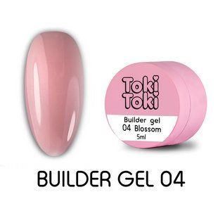 Гель камуфлирующий&nbsp;для наращивания ногтей, Toki-Toki Builder Gel, №04, Blossom (розовый), 5 мл 2005BLG04 фото