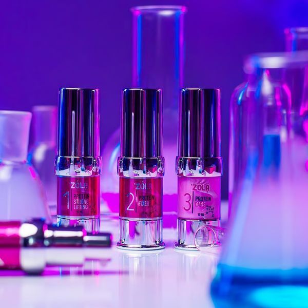 Склад для ламінування вій та брів, ZOLA Protein Fixer Pink, №02, 10 мл 05175 фото