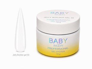 Гель-желе для нарощування нігтів, Baby&nbsp;Moon Jelly&nbsp;Builder Gel, №02, молочний, 15 мл 5905123011832 фото