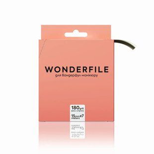Змінний файл-стрічка для пилки прямої 130 мм,&nbsp;Wonderfile, 180 грит, 7 метрів WFGT130/180 фото