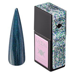 Топ для гель-лака Moon Full Amazing&nbsp;Shimmer Top, №SH05, прозрачный с голубым шиммером, 12 мл 5905123021558 фото