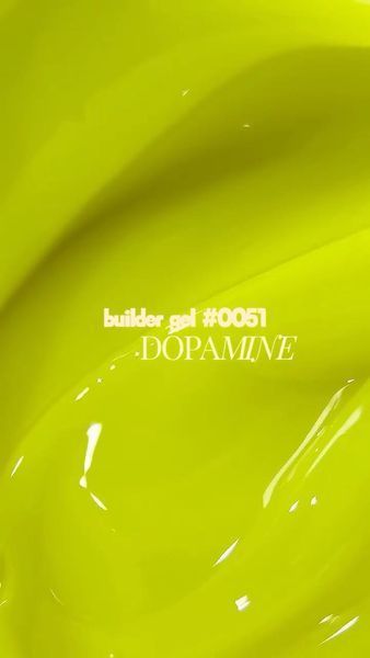 Гель камуфлирующий для наращивания ногтей, DNKa Builder Gel Dopamine, №0051, неоново-лимонный, 30 мл FTBGD0051 фото