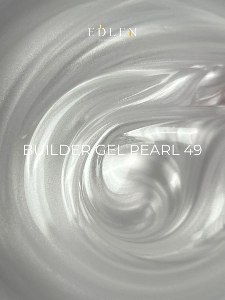 Гель камуфлюючий для нарощування нігтів, Edlen Builder gel Pearl, №49, молочний, 30 мл 4000360254 фото