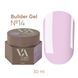 Гель камуфлюючий для нарощування нігтів, Valeri Builder Gel, №14, бузковий, 30 мл NVBG30-014 фото 1