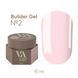 Гель камуфлирующий для наращивания ногтей Valeri Builder Gel, №02, персиковый, 15 мл NVBG-002 фото 1