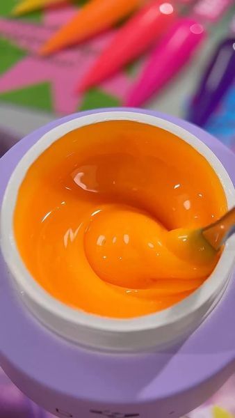 Гель камуфлирующий для наращивания ногтей, DNKa Builder Gel Dopamine, №0052, сочно-оранжевый, 30 мл FTBGD0052 фото