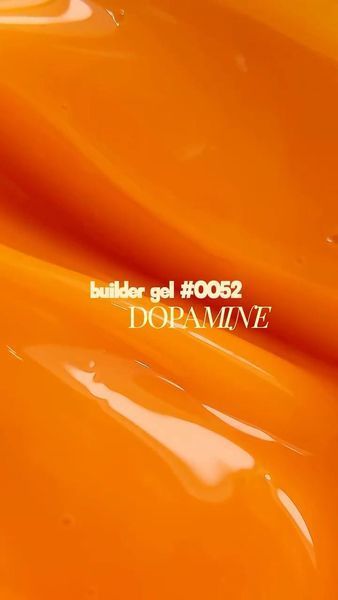 Гель камуфлирующий для наращивания ногтей, DNKa Builder Gel Dopamine, №0052, сочно-оранжевый, 30 мл FTBGD0052 фото