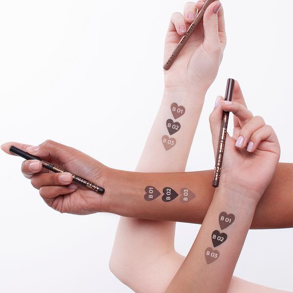 Олівець пудровий для брів, ELAN Brow Liner Pro,&nbsp;В01, Medium brown 300501 фото