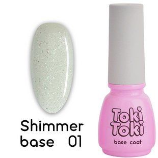 База камуфлююча, Toki-Toki Shimmer Base, №01, молочна с шиммером, 5 мл 2002SH1 фото