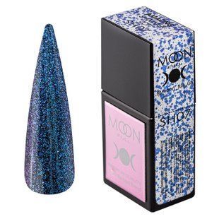 Топ для гель-лака Moon Full Amazing&nbsp;Shimmer Top, №SH07, прозрачный с синим шиммером, 12 мл 5905123021572 фото