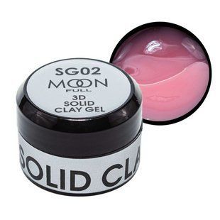Гель-пластилін для дизайну нігтів Moon Full 3D Solid Clay Gel, SG№02, колір: рожевий, 5 мл 5905123021251 фото