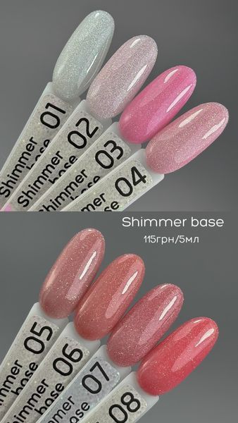 База камуфлирующая, Toki-Toki Shimmer Base, №01, молочная с шиммером, 5 мл 2002SH1 фото