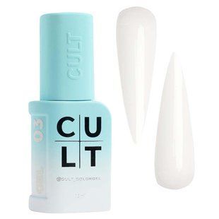 Гель рідкий камуфлюючий для зміцнення нігтів, Cult Bottle Gel, №004 Baby Glow, світло-рожевий, 13 мл 1204 фото