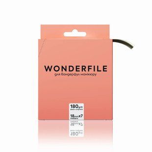 Змінний файл-стрічка для пилки прямої 160 мм,&nbsp;Wonderfile, 180 грит, 7 метрів WFGT160/180 фото