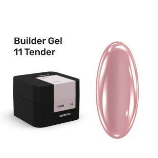 Гель камуфлюючий для нарощування нігтів, BIBLIOTEKA Builder Gel, №11&nbsp;Tender, нюдово-рожевий, 30 мл 00-00005042 фото