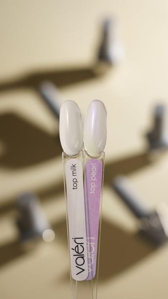 Топ для гель-лака молочный без липкого слоя Valeri Milk Top, 12 мл NVT-Milk12 фото