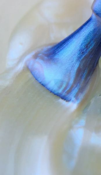 Топ для гель-лаку перламутровий без липкого шару, Roks&nbsp;Blue Pearl Top, №03, блакитний, 8 мл 5902300000030 фото