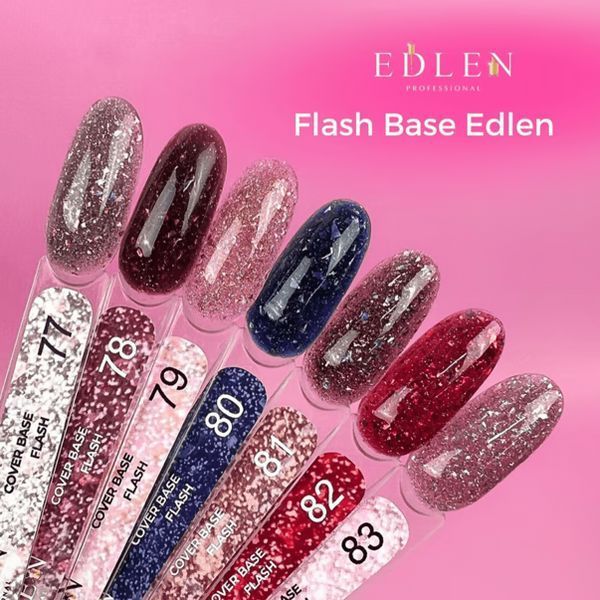 База світловідбивна, Edlen Cover base Flash, №78, малинова, 9 мл 40003245078 фото