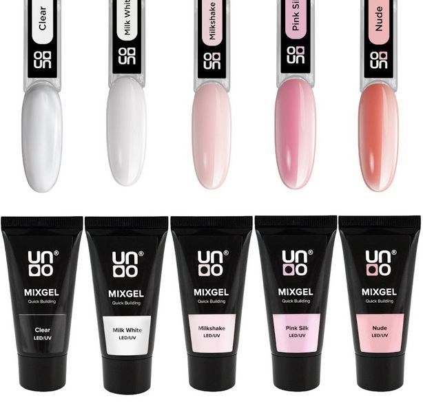 Полиакриловый камуфлирующий гель UNO Mixgel, Молочно-белый (Milk White), 30 грамм 2479207467 фото