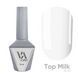 Топ для гель-лака молочный без липкого слоя Valeri Milk Top, 12 мл NVT-Milk12 фото 1