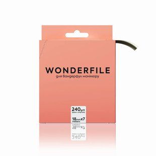 Змінний файл-стрічка для пилки прямої 160 мм,&nbsp;Wonderfile, 240 грит, 7 метрів WFGT160/240 фото