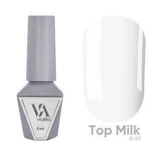 Топ для гель-лаку молочний без липкого шару Valeri Milk Top, 6 мл NVT-Milk6 фото