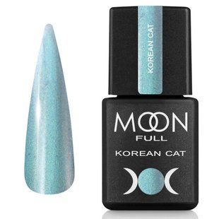 Гель-лак для нігтів з ефектом котячого ока Moon Full Korean Cat, №07, колір: аквамариновий бриз, 8 мл 5905123024214 фото