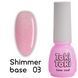 База камуфлирующая, Toki-Toki Shimmer Base, №03, ярко-розовая с шиммером, 5 мл 2002SH3 фото 1