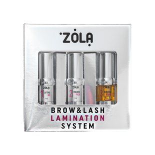 Набор составов для ламинирования ресниц и бровей, ZOLA&nbsp;Brow&Lash Lamination System 04440 фото