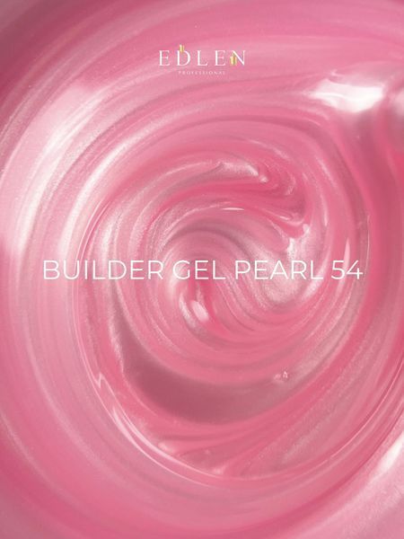 Гель камуфлирующий для наращивания ногтей, Edlen Builder gel Pearl, №54, розовый, 30 мл 4000360259 фото