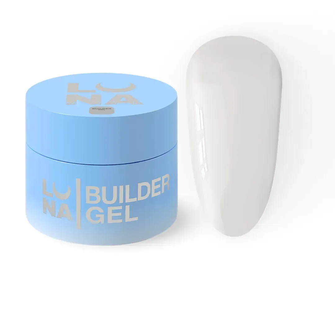 Гель камуфлюючий для нарощування нігтів LUNAmoon Premium Gel №02 молочний 30 мл