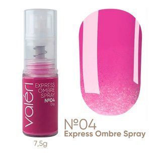 Спрей для эффекта градиента (омбре) на ногтях,&nbsp;Valeri Express Ombre Spray, №04, цвет: малиновый, 7.5 грамм NVEOS-04 фото
