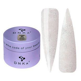 Гель світловідбивний для нарощування нігтів DNKa Builder Gel Hollywood Glow, №0033, кремовий, 30 мл BGD0033 фото