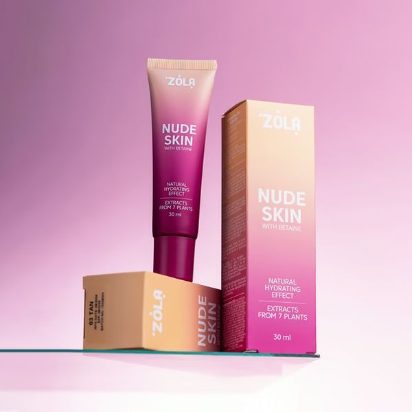Тональна основа, ZOLA Nude Skin, колір: 01 Light, 30 мл 05672 фото