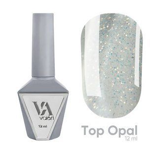 Топ для гель-лаку опаловий без липкого шару Valeri Opal Top, 12 мл NVTOpal12 фото