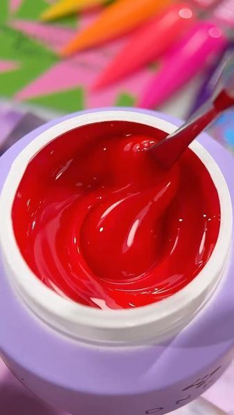 Гель камуфлюючий для нарощування нігтів, DNKa Builder Gel Dopamine, №0058, яскраво-червоний, 30 мл FTBGD0058 фото