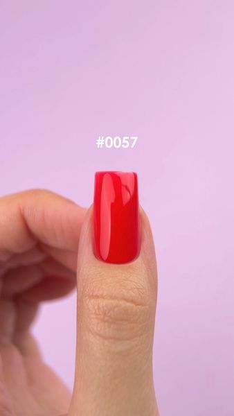 Гель камуфлюючий для нарощування нігтів, DNKa Builder Gel Dopamine, №0058, яскраво-червоний, 30 мл FTBGD0058 фото