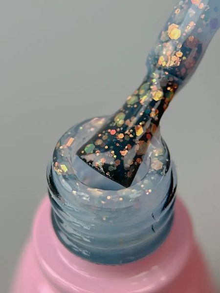 Гель-лак для нігтів, Toki-Toki Unicorn, №UN06, колір: прозоро-блакитний з блискітками, 5 мл 2002UN06 фото