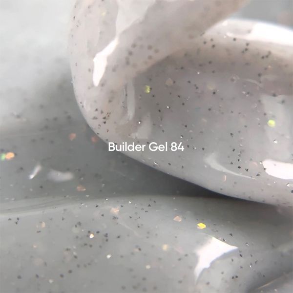 Гель світловідбивний для нарощування нігтів, NAILSOFTHEDAY Builder Gel, №84, молочний з опаловим блиском, 15 мл 4823779700003 фото
