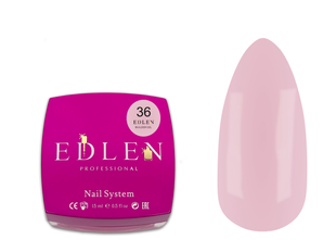 Гель камуфлюючий для нарощування нігтів, Edlen Builder gel Office, №36, рожевий, 15 мл 4000361140 фото