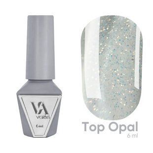 Топ для гель-лаку опаловий без липкого шару Valeri Opal Top, 6 мл NVTOpal6 фото