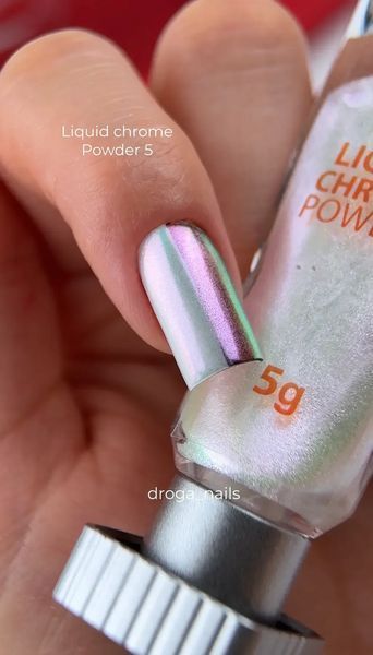 Втирка рідка для дизайну нігтів, Roks&nbsp;Liquid Chrome Powder, №05, колір: ліловий, 5 грам 5902900000058 фото