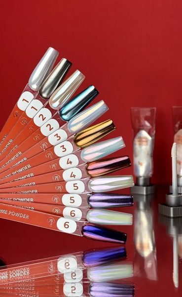 Втирка рідка для дизайну нігтів, Roks&nbsp;Liquid Chrome Powder, №05, колір: ліловий, 5 грам 5902900000058 фото