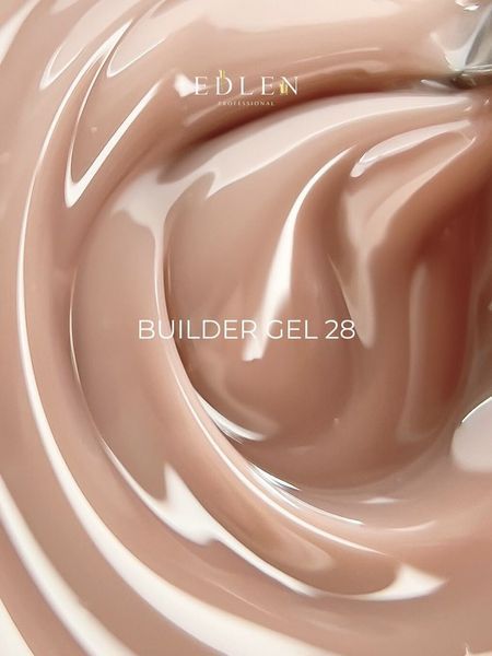 Змінний картридж гелю для нарощування нігтів, Edlen Builder gel Office, №28, темно-бежевий, 30 мл 4000312160 фото