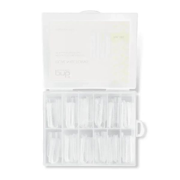 Верхні форми для нарощування нігтів, PNB Dual Nail Forms, Square (квадрат), 120 шт 11133 фото