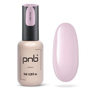 База для гель-лаку, PNB Revital Fiber Base, №03 Milk Pink,&nbsp;молочно-рожева, 8 мл 4027 фото