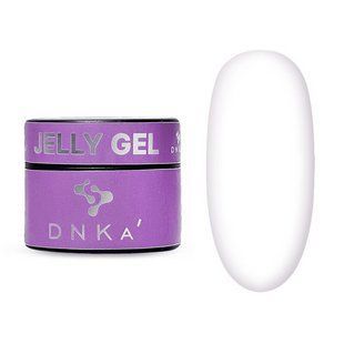 Гель-желе для нарощування нігтів DNKa Jelly Gel, №0002, Молочний (Vanilla), 15 мл JGD0002 фото