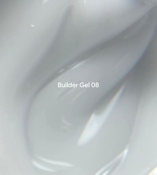 Гель камуфлюючий для нарощування нігтів, NAILSOFTHEDAY Builder Gel, №08, молочний, 30 мл 4821431100000 фото